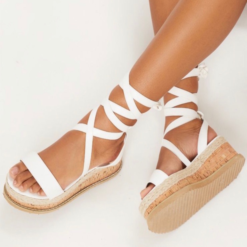 Lace up Espadrille Sandals